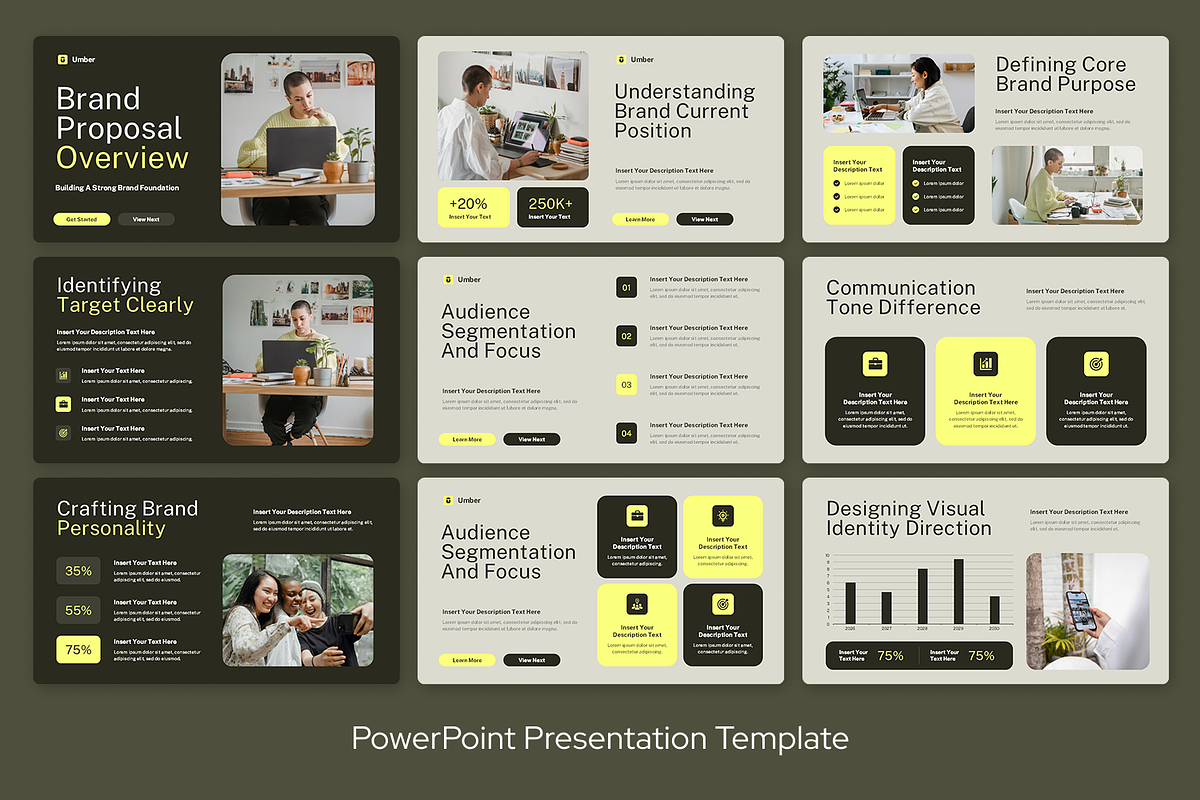 Yellow Brown Brand Proposal, a Presentation Template by Sixtemp (Photo 2 of 3)