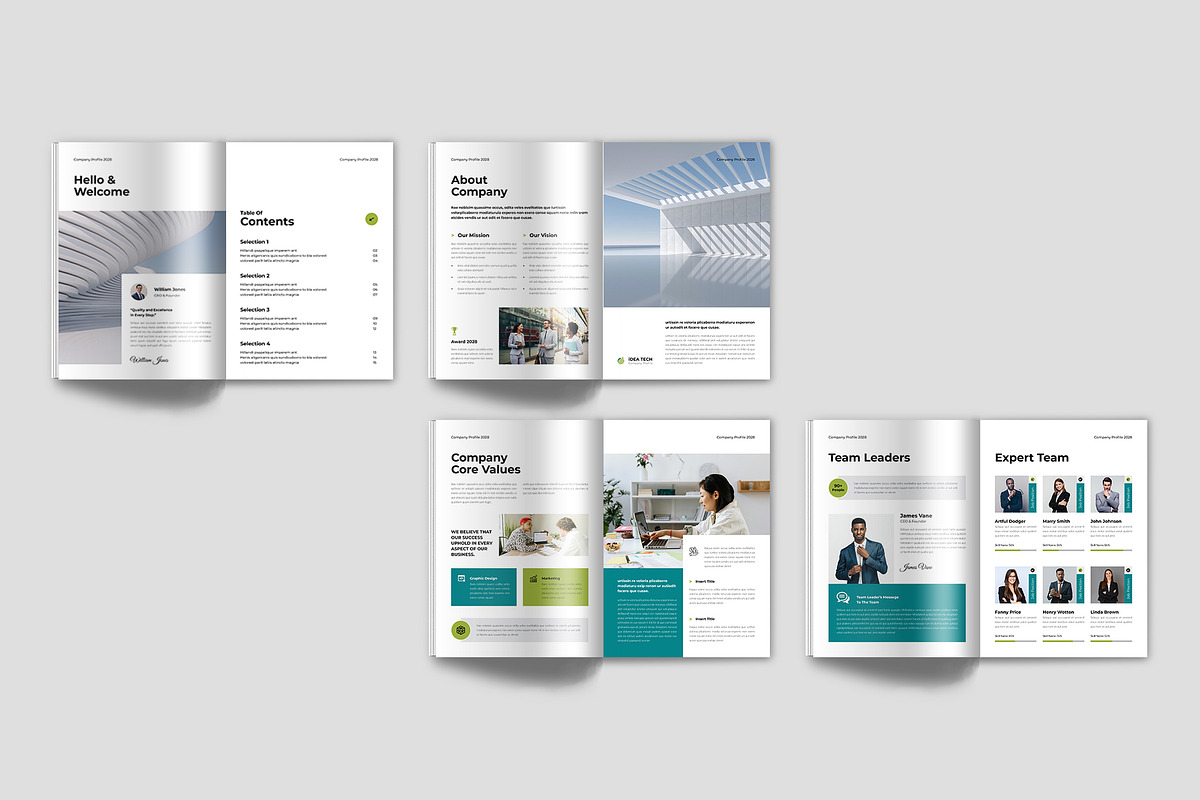 Company Profile Brochure Template, a Brochure Template by Spark_Creative (Photo 10 of 12)
