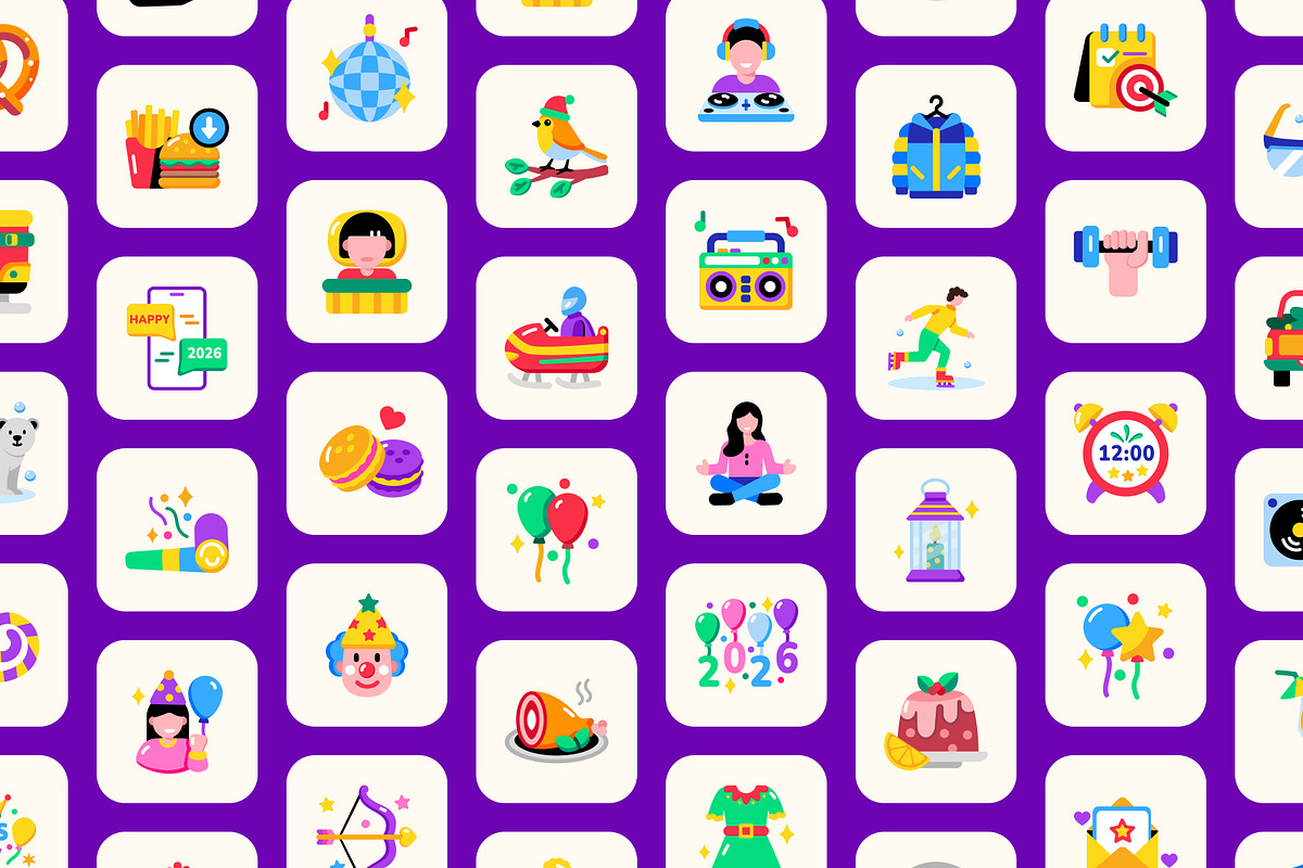 Joyful Holiday Icon Set, an Emoji Icon by Prosymbols (Photo 7 of 13)