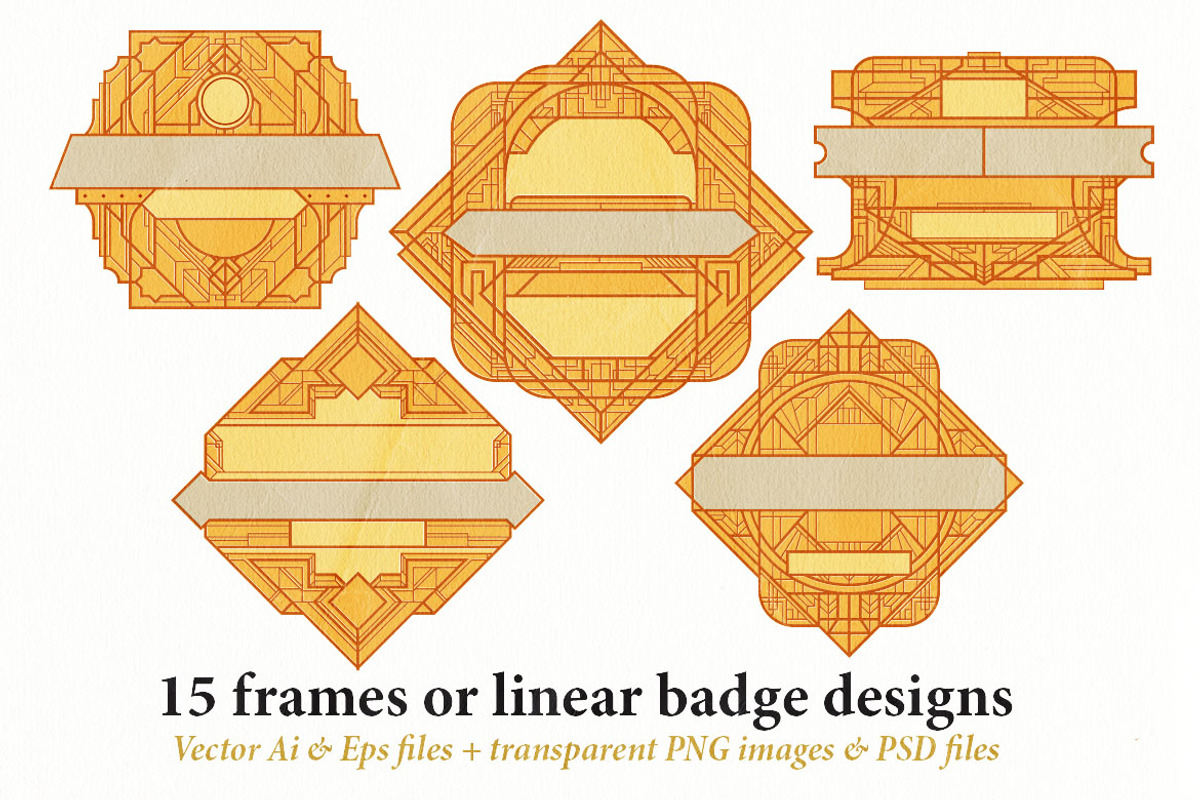 15 Frames - Art Deco Ornament, a Graphic by Cruzine (Photo 6 of 7)