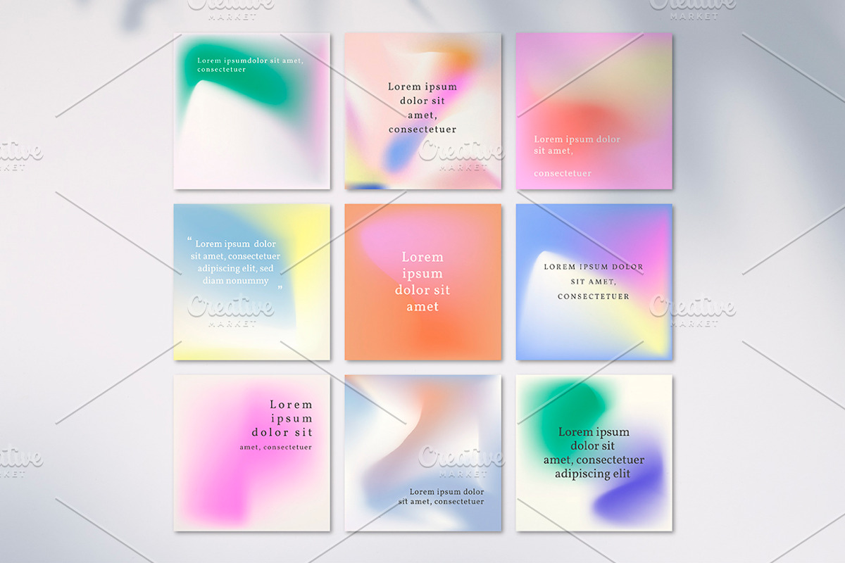 Colorful gradient social media post, a Social Media Template by rawpixel
