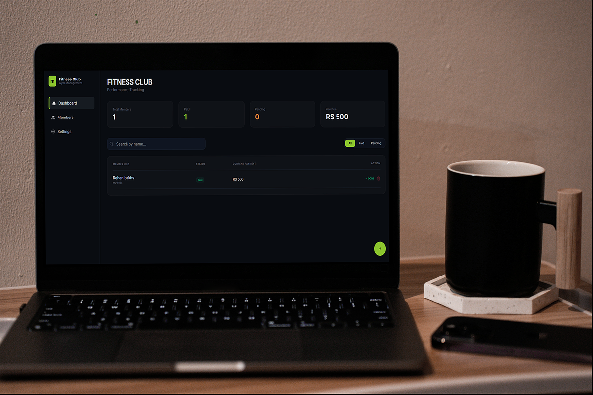 Gym Management SaaS Dashboard UI Kit, an UI Kit Template by microtasker (Photo 2 of 2)