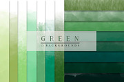 Green watercolor backgrounds, a Texture Graphic by GraphicRain (Thumbnail 1 of 7)