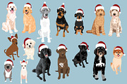 Christmas Dog Art Bundle PNG EPS SVG, an Illustration by Putnam Road Art (Thumbnail 4 of 4)