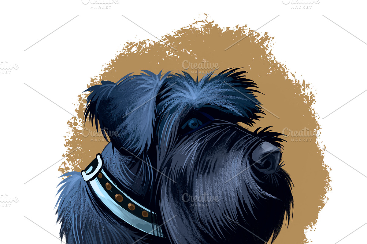 Most Popular Dog Breeds Pet Portrait, an Animal Illustration by Dneprstock (Photo 12 of 23)