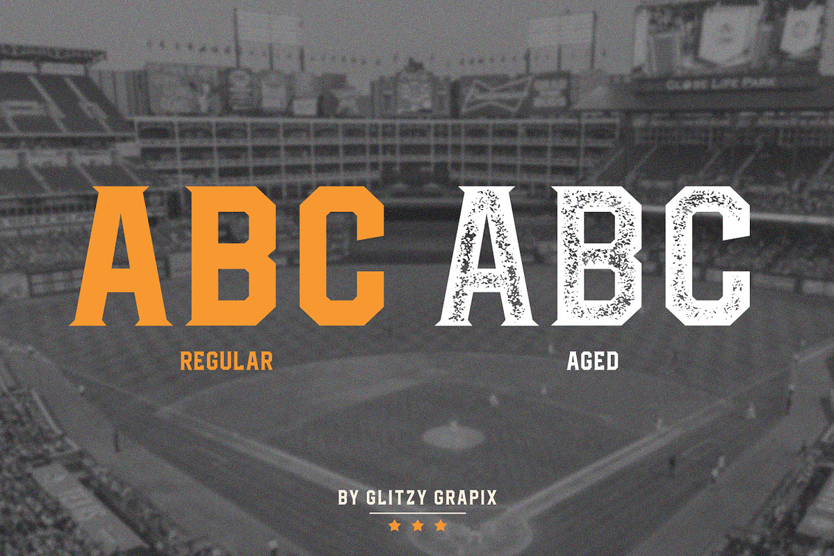 Vintage College Font, a Font by GlitzyGrapix (Photo 2 of 10)