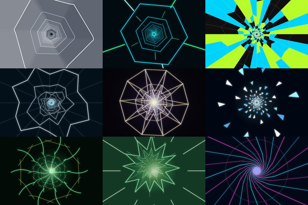 Tunnel Vjloops for Video Cutter, a Wallpaper Graphic by cheapmotiongraphics (Photo 7 of 7)