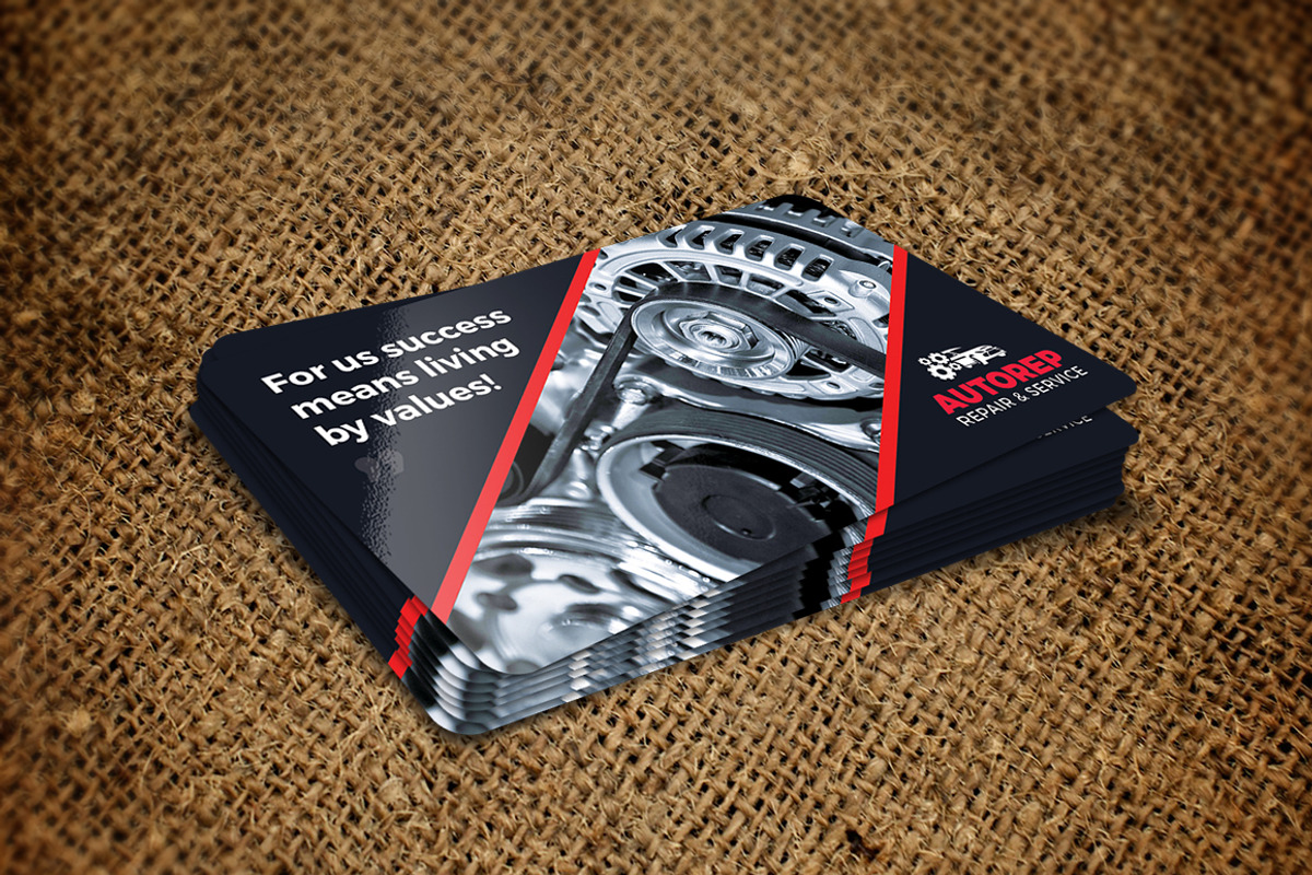 Auto Repair Business Card Template, a Business Card Template by GraphicsEgg (Photo 2 of 3)