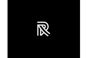 R letter vector logo. Minimalistic, an Illustration by Bureau