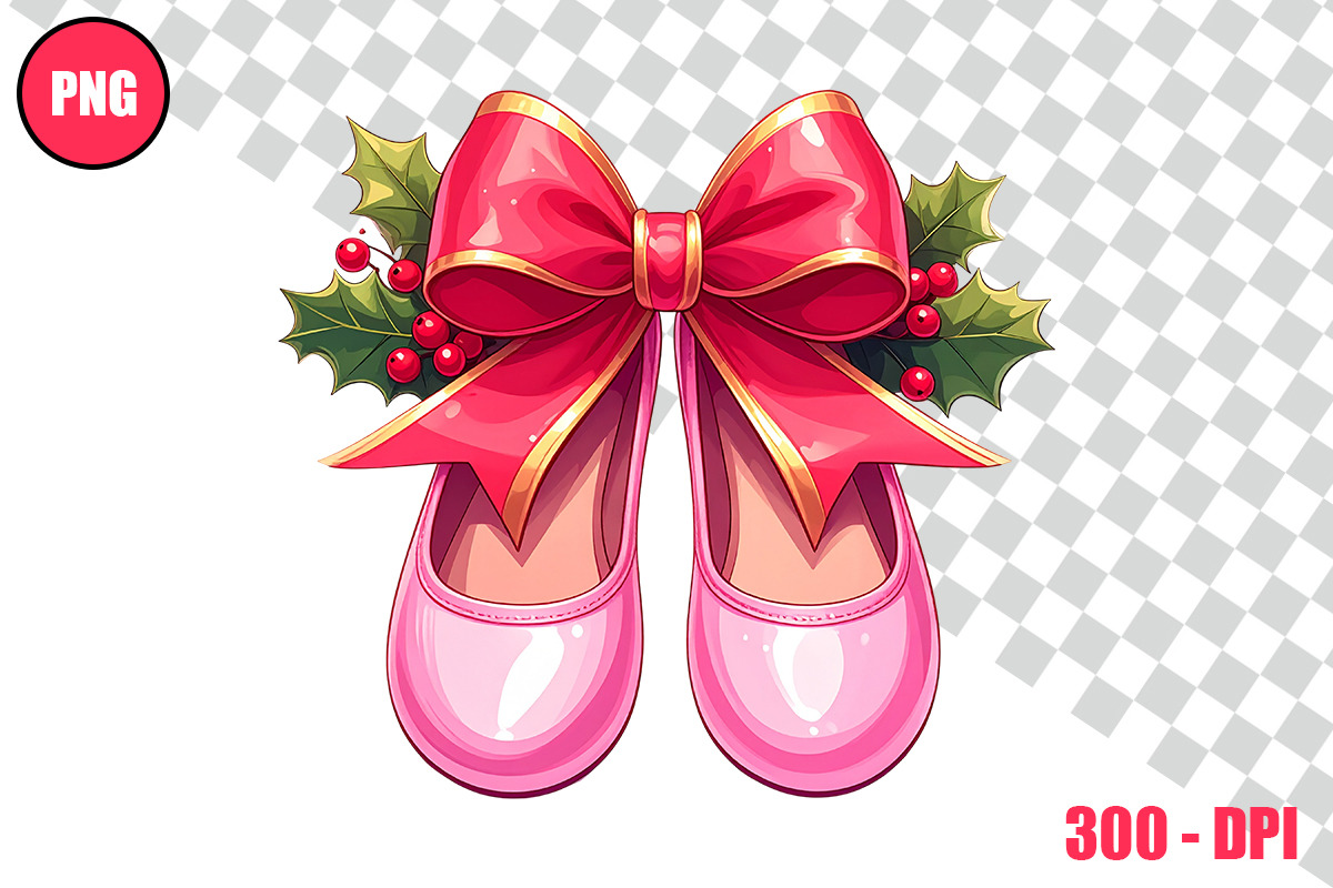 Christmas Ballet Slippers Cliparts, a Person Illustration by taramija (Photo 16 of 26)