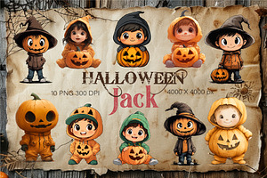 Cute Halloween Jack. TShirt Sticker., an Animal Illustration by KENO Mascots