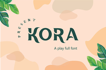 Kora Font | Bold Slab Serif Font, a Slab Serif Font by WhymoreArt