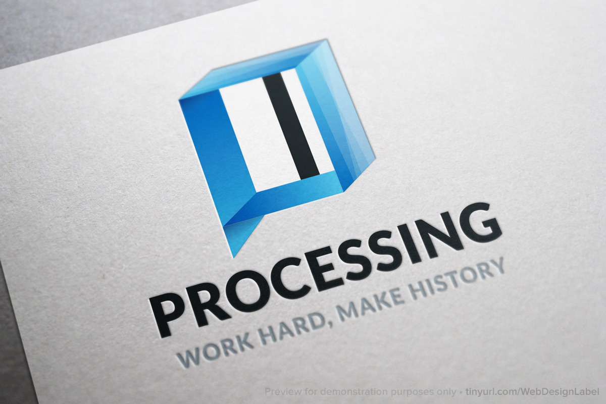 Processing Logo, a Branding & Logo Template by Web Design Label