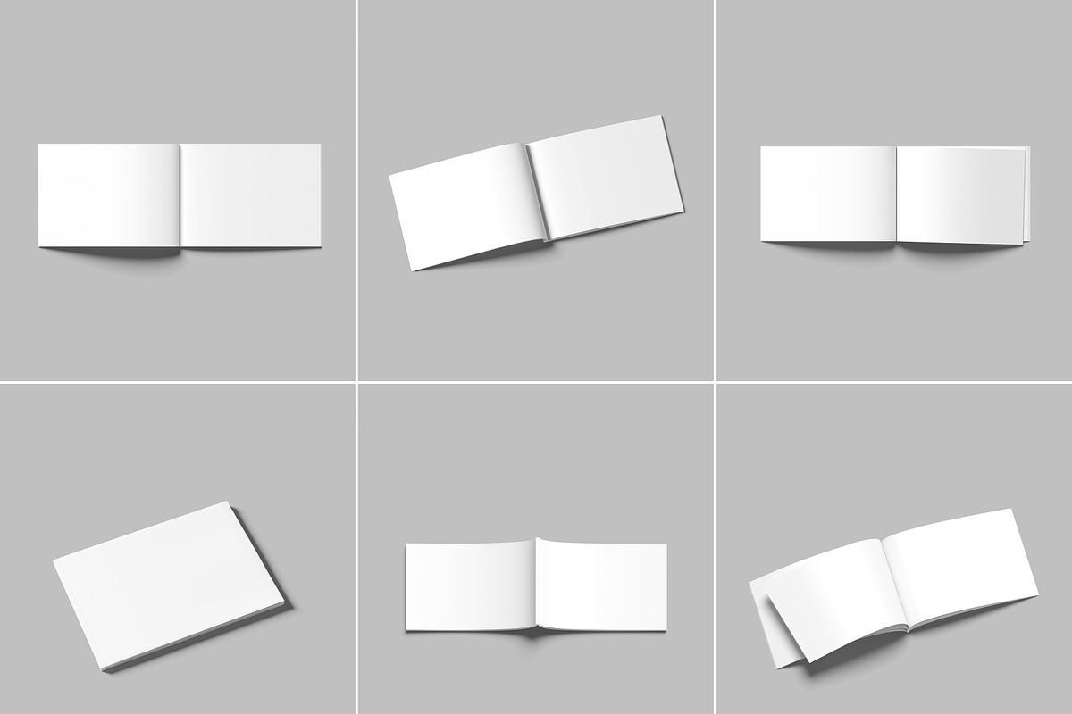 A4 Landscape Magazine Mockup, a Print Template by seramoe (Photo 8 of 8)