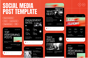 Analytics Report Instagram Post, a Social Media Template by Annora Studio (Thumbnail 1 of 6)