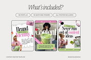 Content Creator Instagram Templates, a Social Media Template by ZenSocialDesigns (Thumbnail 3 of 9)