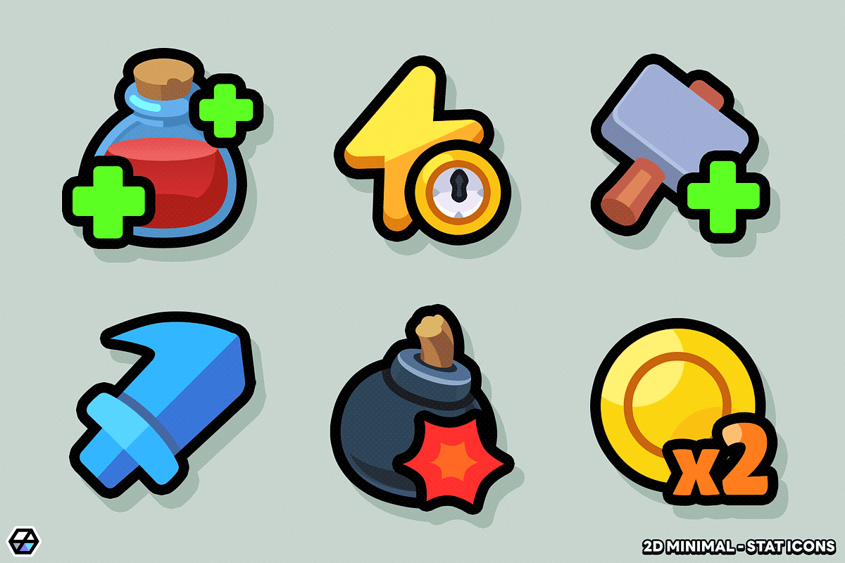 2D Minimal - Stat Icons, a Solid Icon by LAYERLAB (Photo 5 of 8)