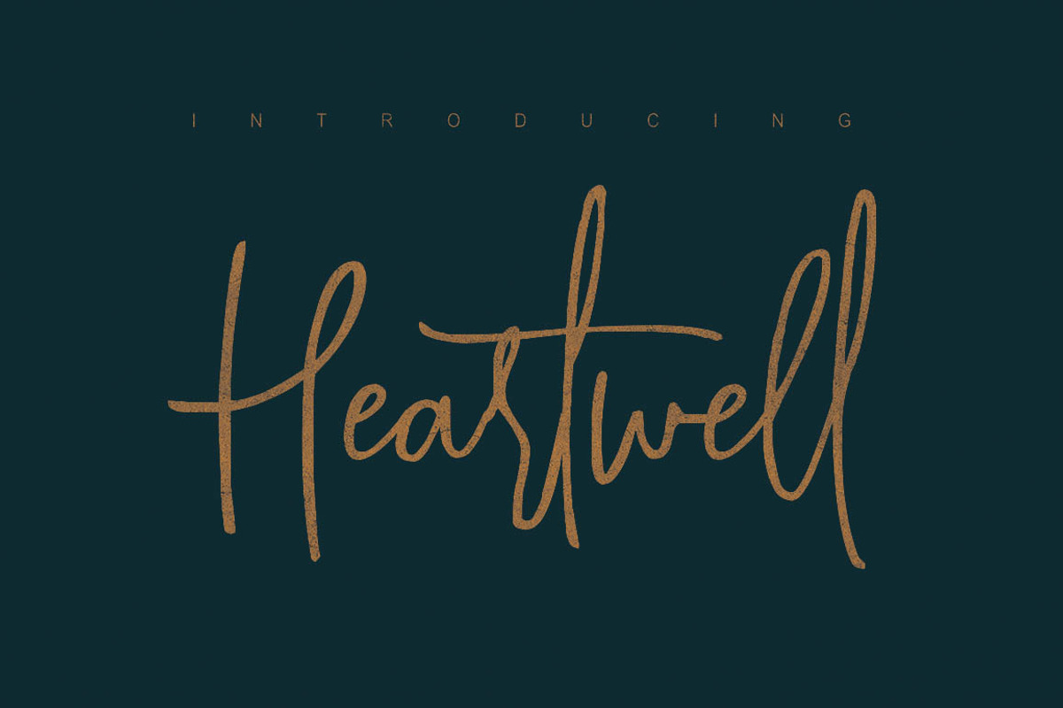 Heartwell Script Font preview 5