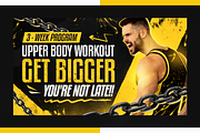 Gym Fitness YouTube Thumbnail Pack, a Social Media Template by OnurDemircan (Thumbnail 3 of 4)