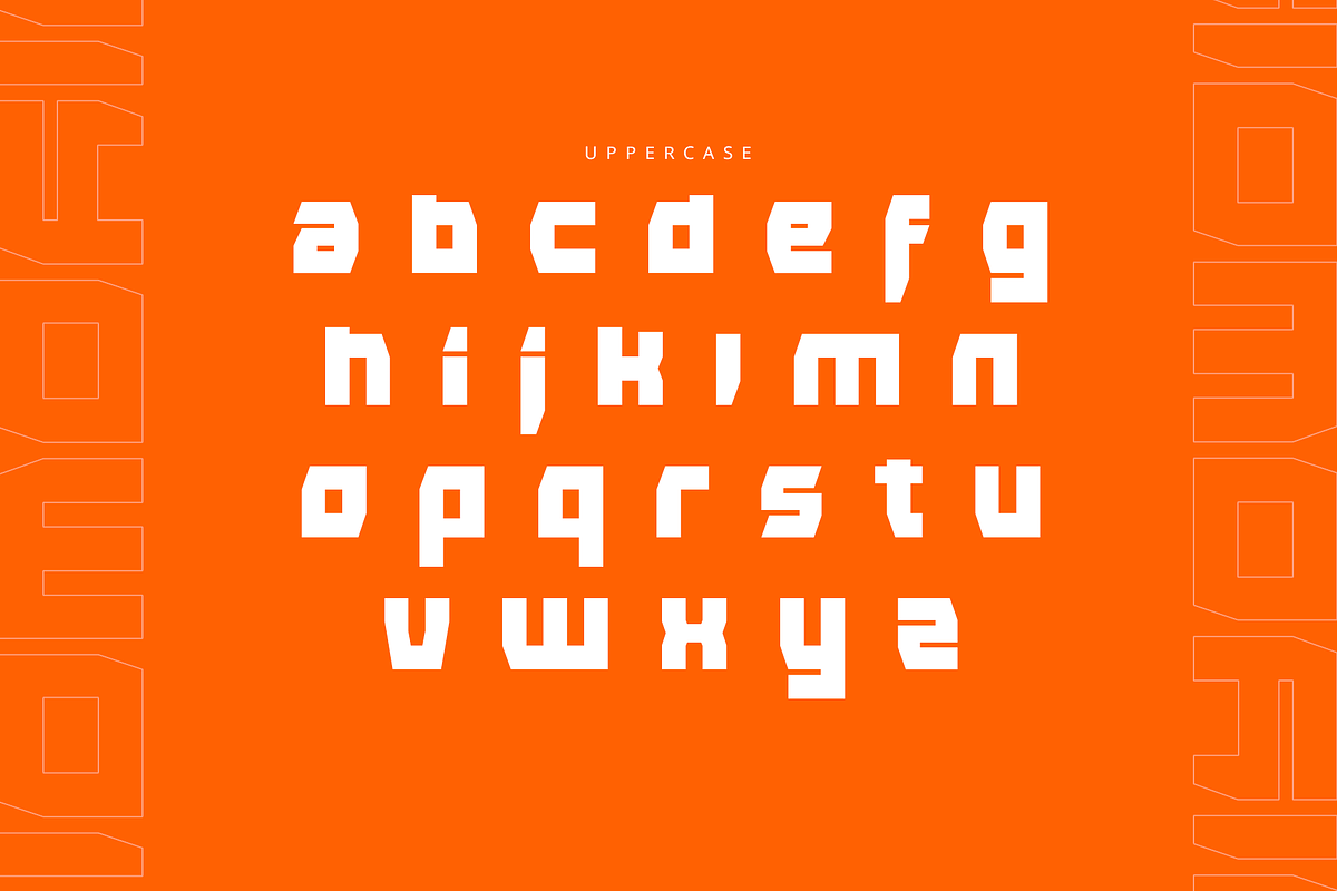 Woiyo - Modern Futuristic Font, a Sans Serif Font by Maenjari Std (Photo 4 of 10)