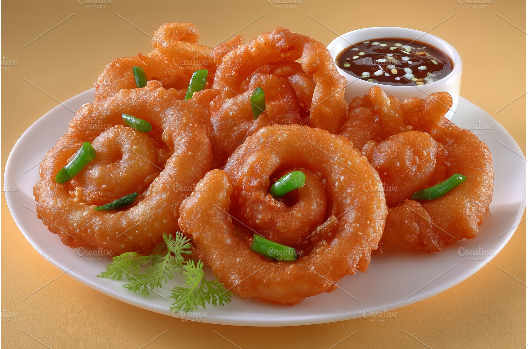 Crispy onion bhaji, also known as, a Food & Drink Photo by ZinetroN