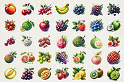 65 Watercolor Fruits Illustration, a Food Illustration by Riswan Ratta (Thumbnail 2 of 4)