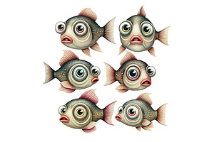 Cartoon Fishes, Character Design