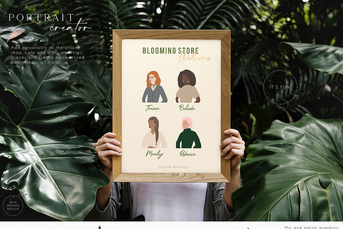 Her Portrait Room Character Creator, an Animal Illustration by Julia Dreams (Photo 4 of 18)