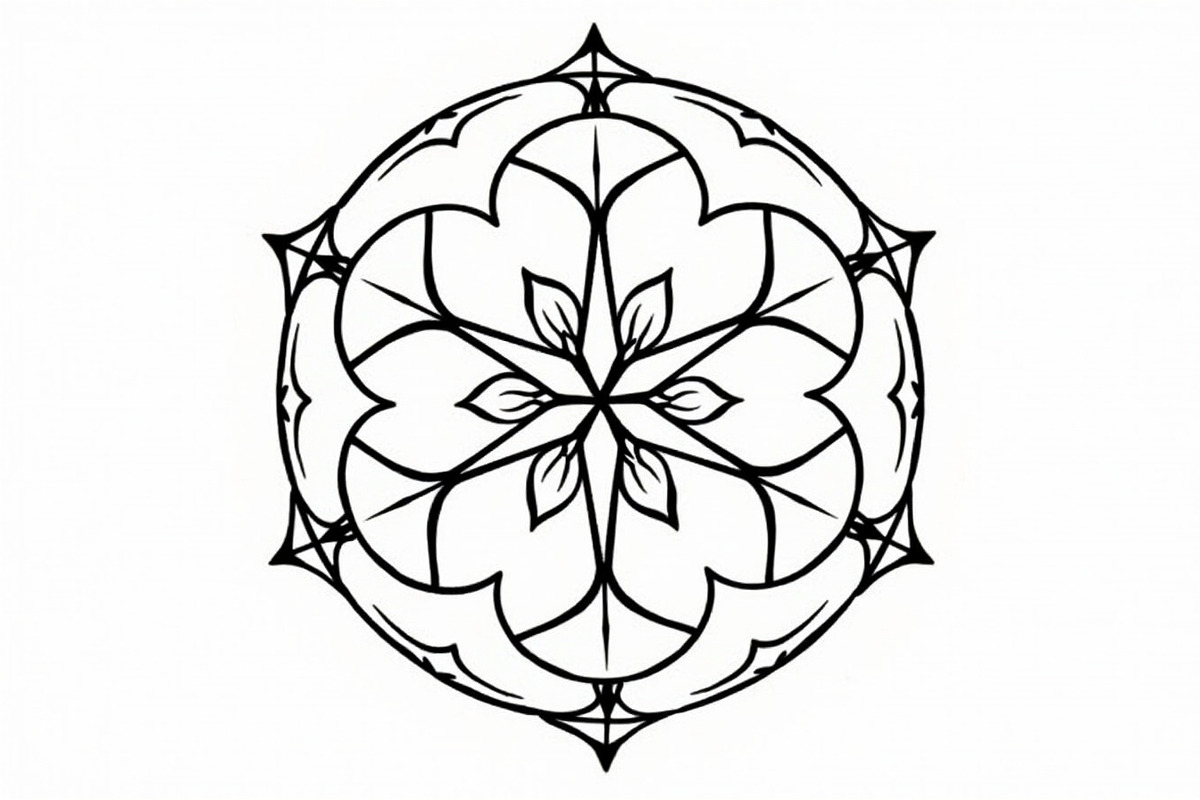 Adult Mandala Coloring Book, an Illustration by Amazin_art (Photo 4 of 11)