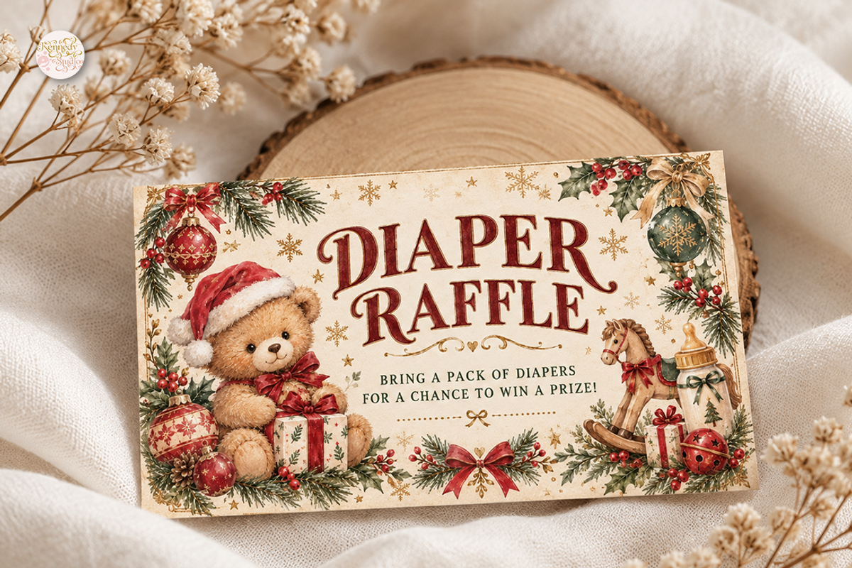 Christmas Baby Shower Bundle Canva, a Marketing Template by KennedyStudio (Photo 11 of 22)