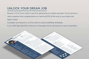 COMBO 2 RESUME CV TEMPLATES 25 & 21