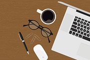 Custom Illustrated Office Mockup, an iPhone Mockup by laurenschroer (Thumbnail 4 of 4)