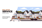 City residential houses, townhouses, an Object Illustration by PaperTrident (Thumbnail 3 of 4)