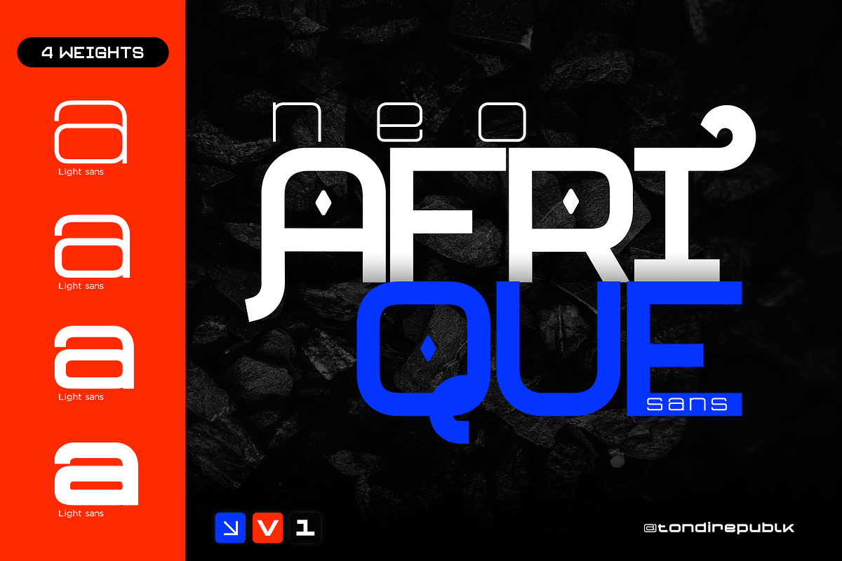 Neo Afrique Sans | Modern Art Deco