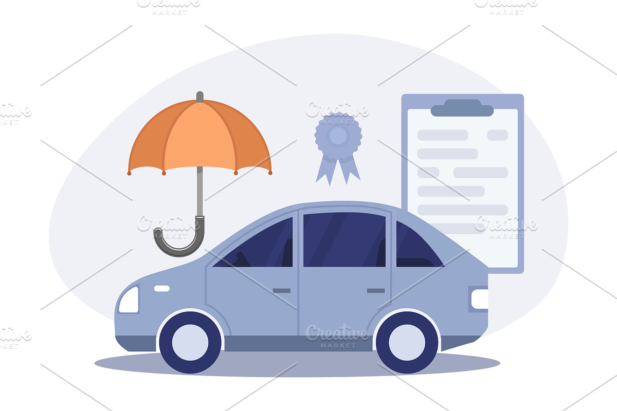 Set of various car insurance, a Finance Illustration by Yayasya (Photo 2 of 4)