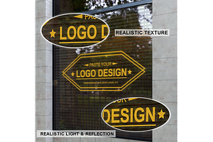 Storefront Window Logo Mockup