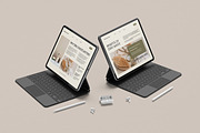 Realistic iPad With Keyboard Mockup, an iPad Mockup by Graphic Deal (Thumbnail 7 of 8)