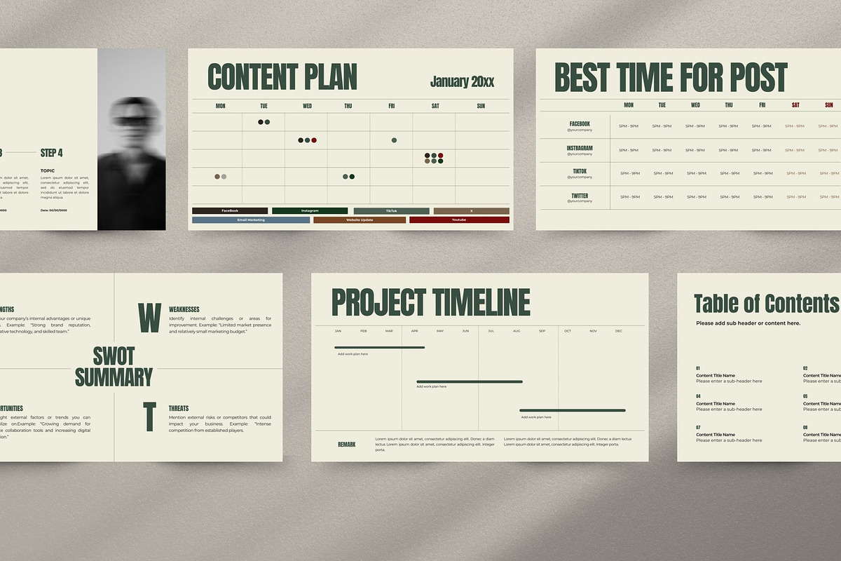 Modern Marketing Research Template, a Presentation Template by Pani Temp. (Photo 4 of 12)