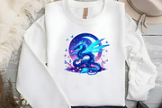 Watercolor Japanese Dragon Clipart, an Illustration by DreamCafeArt (Thumbnail 4 of 7)