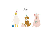 Birthday party at the farm, an Animal Illustration by Barkova Nadya (Thumbnail 4 of 5)