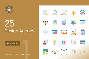 25 Design Agency Essentials Icons, an Icon by IconBunny
