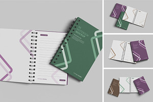 Realistic Notebook Mockup PSD