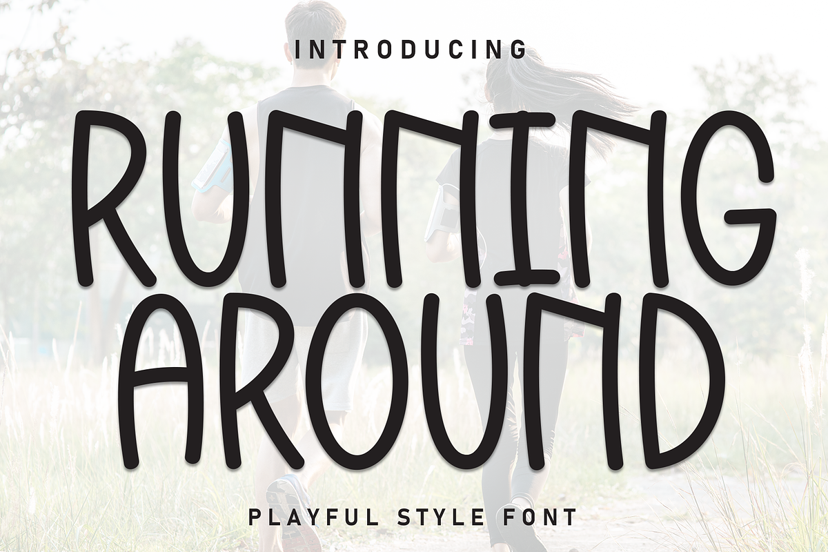 Running Around | Script Font, a Script Font by Scratchones (Photo 1 of 8)