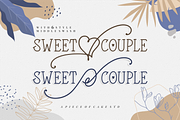 Sweet Couple - A Lovely Display Font, a Handwritten Font by a Piece of Cake (Thumbnail 1 of 8)