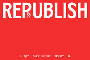 Republish Variable Font