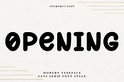 Opening, a Script Font by InermediaSTUDIO (Thumbnail 1 of 8)