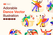 Adorable Dance Vector Illustration, a Person Illustration by Brickclay (Thumbnail 1 of 9)