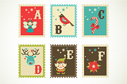 Christmas Alphabet Poster & elements, a Decorative Illustration by Marish (Thumbnail 5 of 8)