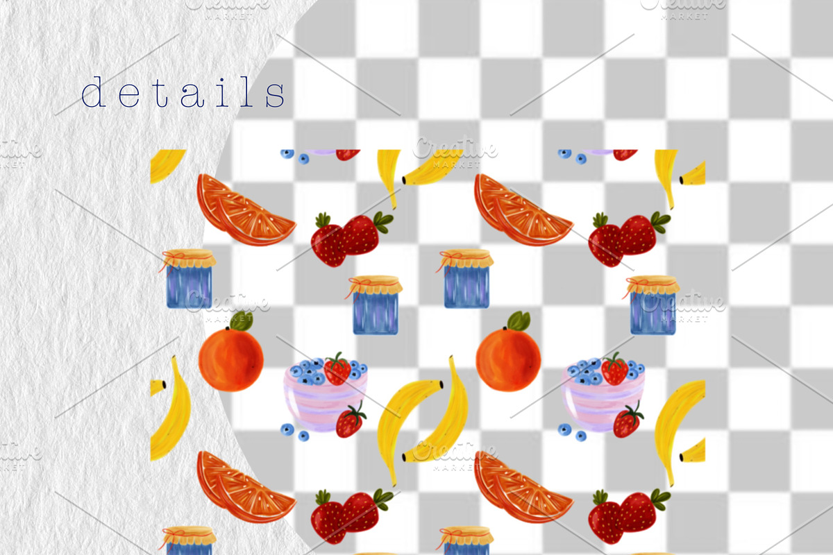 Breakfast WATERCOLOUR clipart pack, a Decorative Illustration by Oleksandra Illustrates (Photo 5 of 27)