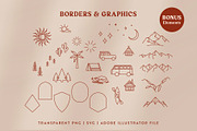 Adventure Line Art Graphic Set, a Branding & Logo Template by Ellen Carty Design (Thumbnail 8 of 13)